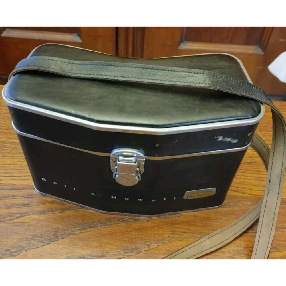 Bell & Howell Video Camera Bag 1960s Black/chrome VGC OOAK Cross body Bag